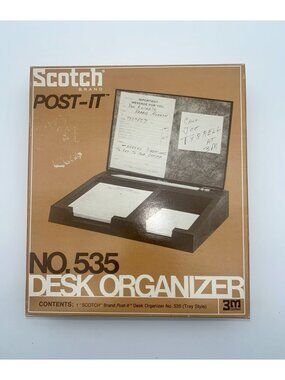 Vintage Scotch Brand Post-It Desk Organizer No.535